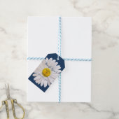 Daisy Navy Blue White Wedding Vielen Dank für Ihre Geschenkanhänger (Mit Garn)