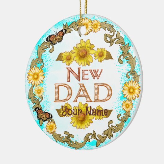 Daisy New Dad Ornament (Links)