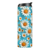 Daisy Niedlich White Blume Thermosbecher (Nach links gedreht)