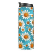 Daisy Niedlich White Blume Thermosbecher (Nach rechts gedreht)