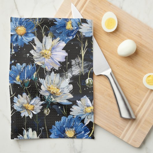 Daisy Night Dance Geschirrtuch (Viertel Falte)
