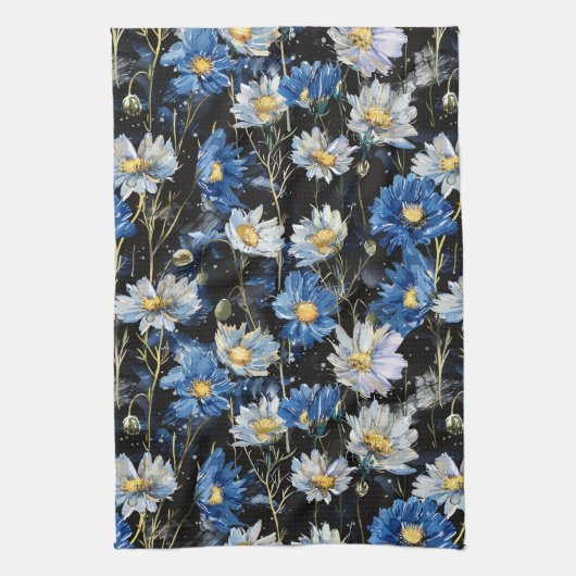 Daisy Night Dance Geschirrtuch (Vertikal)