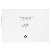 Daisy Note Card (Rückseite Horizontal)