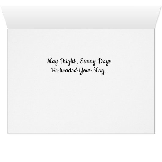 Daisy Note Card (Innenansicht Horizontal (Unten))
