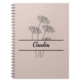 Daisy notebook, Back to school, Gift for girls Notizblock (Vorderseite)