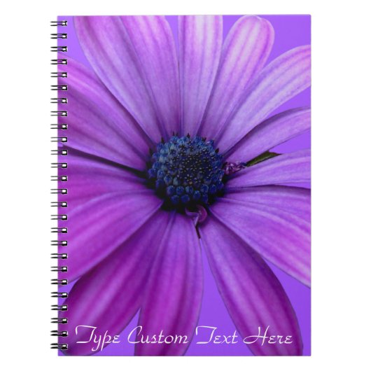 Daisy Notebook Personalisierte Daisy Blume Noteboo Notizblock (Vorderseite)