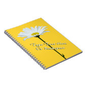 Daisy Notebook Personalisierte Daisy Blume Noteboo Notizblock (Rechte Seite)
