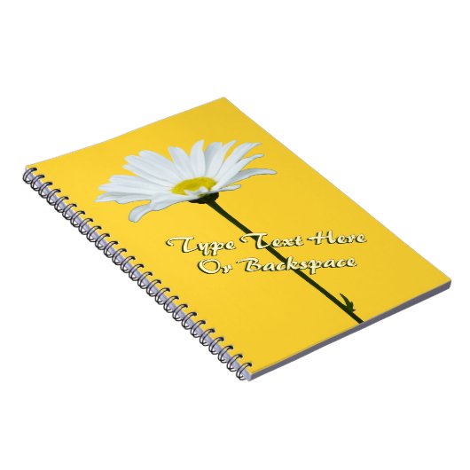 Daisy Notebook Personalisierte Daisy Blume Noteboo Notizblock (Rechte Seite)
