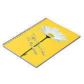 Daisy Notebook Personalisierte Daisy Blume Noteboo Notizblock (Linke Seite)