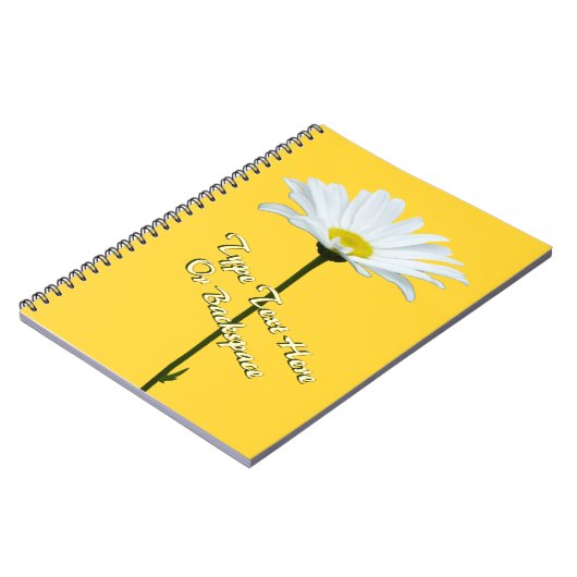 Daisy Notebook Personalisierte Daisy Blume Noteboo Notizblock (Linke Seite)