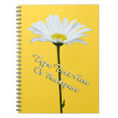Daisy Notebook Personalisierte Daisy Blume Noteboo Notizblock (Vorderseite)