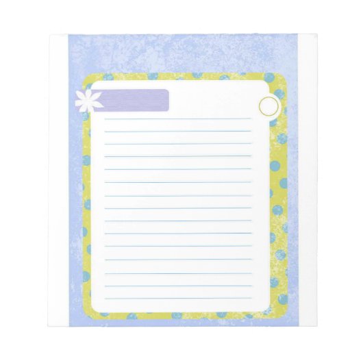 Daisy Notepad Notizblock (Vorderseite)