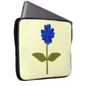 Daisy Ocean Blue Laptop Bag Laptopschutzhülle (Vorne Rechts)