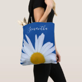 Daisy Ocean Blue White Script Tote Bag Tasche (Von Nahem)