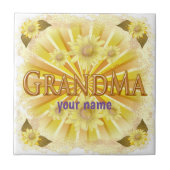 Daisy Oma individuelle Name Fliese (Vorderseite)