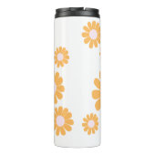 Daisy Orange Monogram Thermosbecher (Rückseite)
