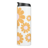 Daisy Orange Monogram Thermosbecher (Nach rechts gedreht)