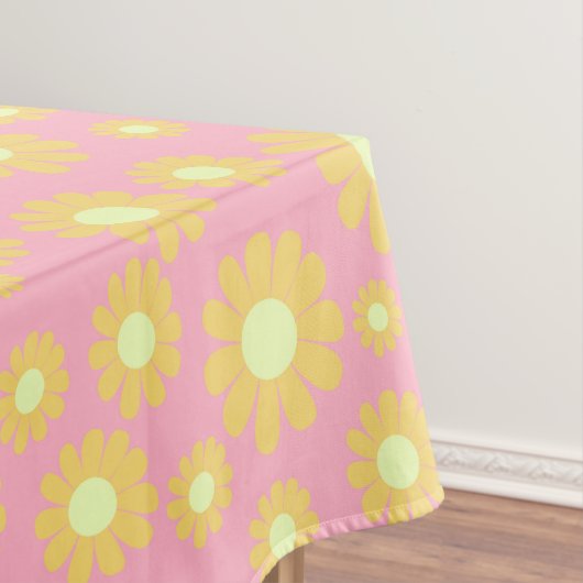 Daisy Orange Peach Tischdecke (Beispiel)