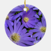 Daisy Ornament Purple Blumen Weihnachtsdekoration (Hinten)