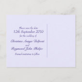 Daisy Osteospermum Hochzeit speichern Sie die Datu Ankündigungspostkarte (Rückseite)