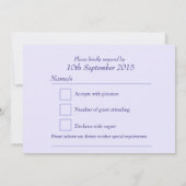 Daisy Osteospermum Hochzeitseinladung UAWG Einladung (Rückseite)