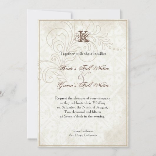 Daisy, Pansy, Rose in Butterfly, Einladung zur Hoc (Vorderseite)