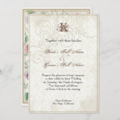 Daisy, Pansy, Rose in Butterfly, Einladung zur Hoc (Vorne/Hinten)