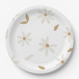 Daisy Paper Plate Pappteller