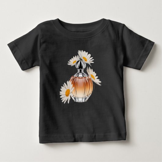Daisy Parfüm Flasche Baby T-shirt (Vorderseite)