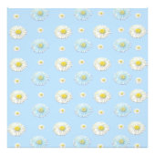Daisy Pattern auf hellblauem Hintergrund Fotodruck (Vorne)