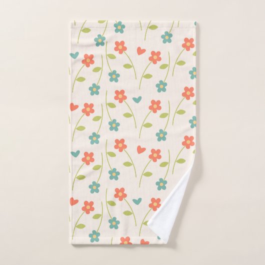 Daisy Pattern Badhandtuch Set (Handtuch)