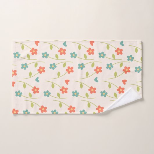 Daisy Pattern Badhandtuch Set (Handtuch)