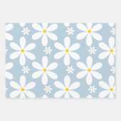 Daisy Pattern (Blau) Geschenkpapier Set (Vorderseite 3)