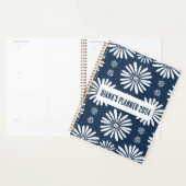 Daisy Pattern Blume Blooms Floral Navy CUSTOM Planer (Anzeige)