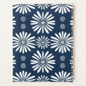 Daisy Pattern Blume Blooms Floral Navy CUSTOM Planer (Rückseite)