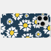 Daisy Pattern, Blumenmuster, weiße Daisien Case-Mate iPhone Hülle (Rückseite (Horizontal))
