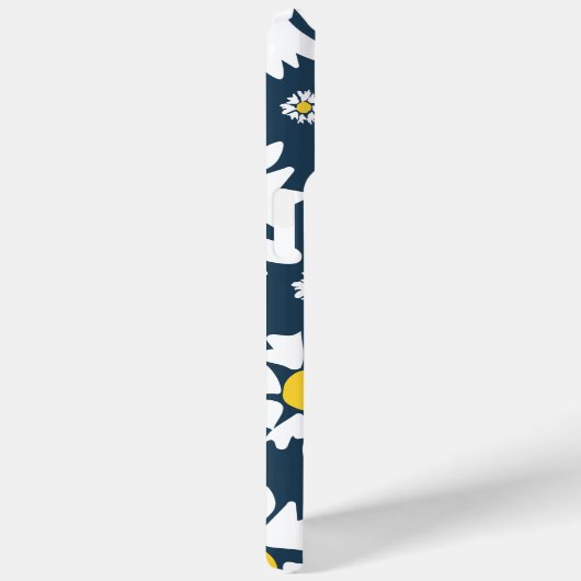 Daisy Pattern, Blumenmuster, weiße Daisien Case-Mate iPhone Hülle (Rückseite / Rechts)