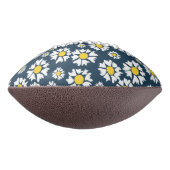 Daisy Pattern, Blumenmuster, weiße Daisien Football (Gedreht 90)