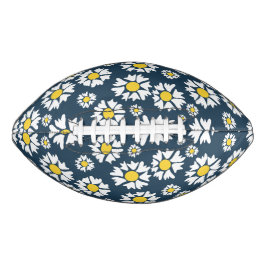 Daisy Pattern, Blumenmuster, weiße Daisien Football