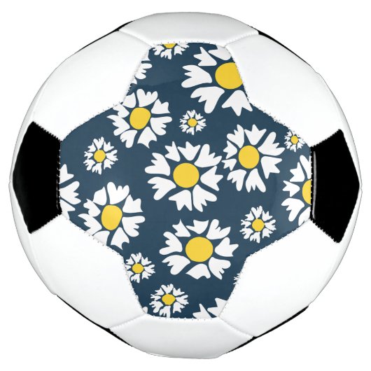 Daisy Pattern, Blumenmuster, weiße Daisien Fußball (Gedreht)