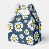 Daisy Pattern, Blumenmuster, weiße Daisien Geschenkschachtel (Rückseite)