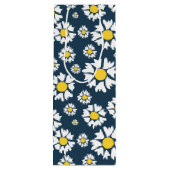 Daisy Pattern, Blumenmuster, weiße Daisien Geschenktüte Für Weinflaschen (Rückseite)