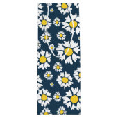 Daisy Pattern, Blumenmuster, weiße Daisien Geschenktüte Für Weinflaschen (Vorderseite)