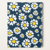 Daisy Pattern, Blumenmuster, weiße Daisien Planer (Rückseite)