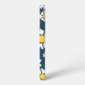 Daisy Pattern, Blumenmuster, weiße Daisien Samsung Galaxy Hülle (Linke Seite)