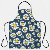 Daisy Pattern, Blumenmuster, weiße Daisien Schürze (Vorderseite)