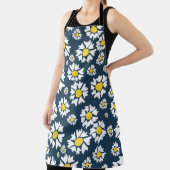 Daisy Pattern, Blumenmuster, weiße Daisien Schürze (InSitu)