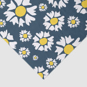 Daisy Pattern, Blumenmuster, weiße Daisien Seidenpapier (Ausschnitt)