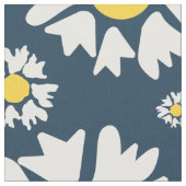 Daisy Pattern, Blumenmuster, weiße Daisien Stoff (Nahaufnahme)
