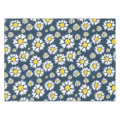 Daisy Pattern, Blumenmuster, weiße Daisien Tischdecke (Vorderseite (Horizontal))